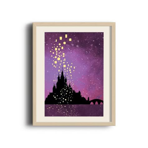 Tangled Painting, Wallpaper Tumblr Lockscreen, Disney Canvas Art, Castle Painting, Cute Canvas Paintings, Anime Pixel Art, Art Painting Gallery, Princess Castle, Pinturas Disney