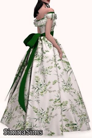 [simna] Scarlett O'hara dress - Screenshots - The Sims 4 Create a Sim - CurseForge Girly Sims 4 Cc, Sims4 Cc Clothing Female Dress, Sims Cc Dress, Ts4 Dress, Sims 4 Victorian Cc, Sims 4 Skills, Sims 4 Dresses Cc, Cottagecore Wedding Dress, Sims Dresses