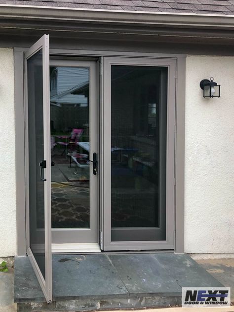 Aluminium Door Design, Hinged Patio Doors, Insect Screening, Aluminium Doors, Screen Door, Patio Doors, Entry Doors, Door Design, Doors