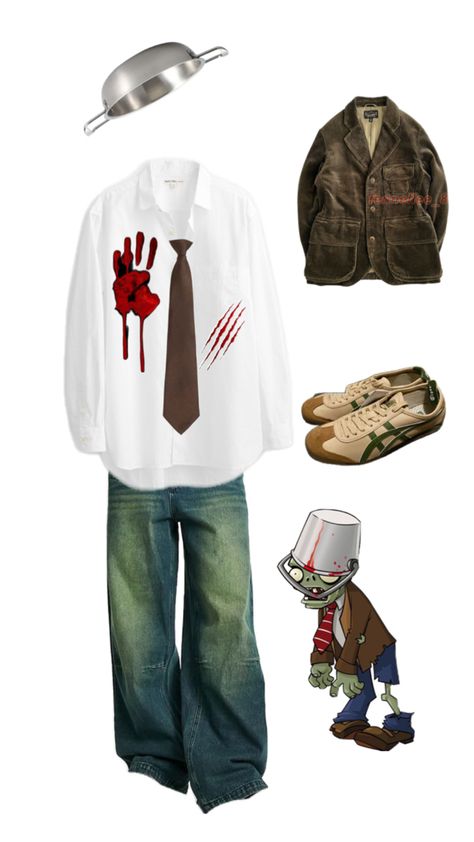 plants vs zombie Plant Zombie, Zombie Costume, Plants Vs Zombies, Zombie, Halloween Costumes, Halloween, Plants