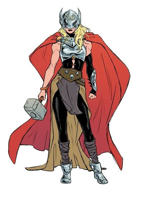 Batman Manga, Thor Jane Foster, Thor Characters, Thor Jane, Lady Thor, Thor Art, Female Thor, Marvel Comics Characters, Thor Comic