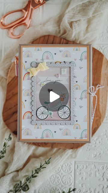 Julia on Instagram: "New 5x7“ folio mini album Tutorial by @elimariestudios „Rainbow Avenue“ paper collection by @americancrafts Song (love this one!!!): https://www.epidemicsound.com/track/vh3i7STni9/ #minialbumfolio #minialbumscrapbook #minialbum #scrapbooking #americancrafts" Mini Album Folio, Mini Folio Album Tutorial, Mini Album Scrapbooking, Scrapbook Albums Tutorial, Album Photo Scrapbooking, Album Tutorial, Mini Album Tutorial, Scrapbook Tutorial, Album Scrapbook