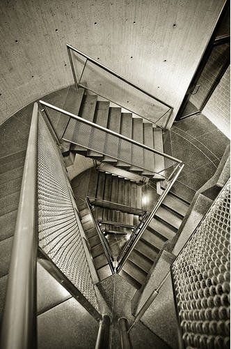 Stairs at Yale University Art Gallery - Louis Kahn Yale University Art Gallery, Louis Kahn, Creative Design Agency, Take The Stairs, Stair Steps, Interior Stairs, Yale University, Structure Architecture, Plants Garden