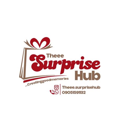 Logo Design for "Theee Surprise Hub" #design #graphicdesign #logodesigner #logo #logodesign #branding #business #adobeillustrator #thursday #foryou #explorepage #nigeria #aspiredigitalagency Surprise Logo Design, Instagram Logo Design, Hub Design, 2024 Logo, Event Logo, Branding Business, April 4, Digital Agency, Instagram Logo