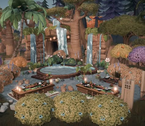 Disney Dreamlight Valley Castle House, Disney Dreamlight Valley Well Ideas, Dreamlight Valley Picnic Area, Disney Dreamlight Valley Orchard Ideas, Wall E House Dreamlight Valley, Dreamlight Valley Stitch House Ideas, Sunlit Plateau Ideas, Acnh Enchanted Forest Design, Disney Dreamlight Valley Map