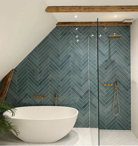 Beautiful Tile Bathroom, Small Bathroom Tiles, Bathroom Tile Designs, Bathroom Redo, Stylish Bathroom, Elegant Bathroom, Bathroom Renos, House Bathroom, Beautiful Bathrooms