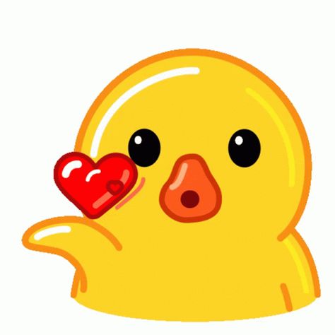 Utya GIF - Utya - Discover & Share GIFs Duck Emoji, Funny Emoticons, Love You Gif, Telegram Stickers, Sticker Maker, Yellow Duck, Cartoon Gifs, Card Tutorials, Love Gif