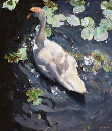 Yizheng Ke, Arte Punk, 수채화 그림, A Duck, Arte Inspo, Ethereal Art, Classical Art, Pretty Art, 그림 그리기