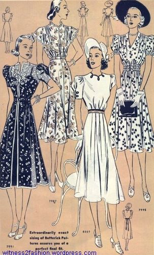 Butterick Fashion News: A Few Patterns from August, 1938. | witness2fashion 1938 Fashion, Canyon Texas, Historical Museum, 1930s Fashion, Fashion News, Miniatures, Disney Princess, Pattern