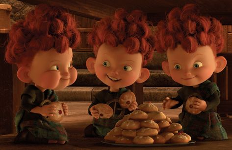 Harris, Hubert, and Hamish | Disney Wiki | Fandom Empire Biscuits, Cookies With Raspberry Jam, Princess Merida, Disney Brave, Merida Brave, Disney Wiki, Popular Cartoons, Disney Infinity, Old Disney