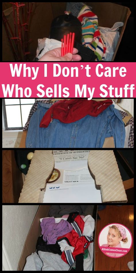 Why I Don't Care Who Sells My Stuff | A Slob Comes Clean Slob Comes Clean, Dana K White, A Slob Comes Clean, Decluttering Inspiration, Wrote A Book, Minimalist Inspiration, Small House Design Plans, Chores For Kids, My Stuff