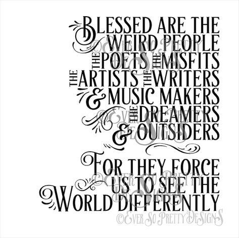 SVG File Friends SVG Commercial SVG Blessed Are the Weird - Etsy Weird People, Inspirational Music Quotes, Inspirational Life Lessons, Friends Svg, Dope Quotes, Mom Life Quotes, Personalized Quotes, Crazy Quotes, Karma Quotes