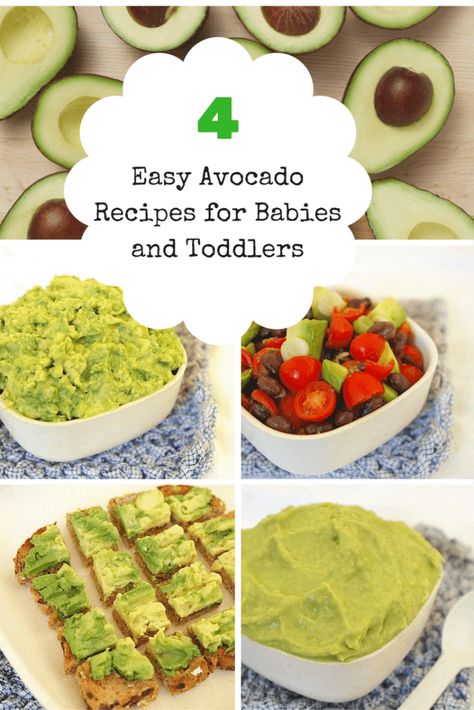 4 Easy Hass Avocado Recipes for Babies and Toddlers - Mom's Kitchen Handbook Avacado Snacks, Avocado Dinner Recipes, Avocado Dinner, Avocado Puree, Avocado Recipes Easy, Recipes For Babies, Toast Recipe Breakfast, Puree Recipes, Avocado Recipes Breakfast