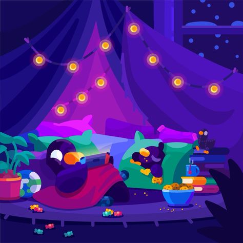 In A Nutshell Kurzgesagt –, Blanket Fort Illustration, Kurzgesagt Illustration, Kurzgesagt Wallpaper, Posca Illustration, Dorm Room Posters, Cartoon Characters As Humans, Flat Character, Blanket Fort