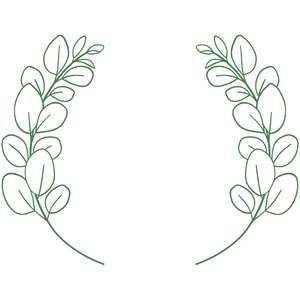 Greenery Embroidery Pattern, Eucalyptus Embroidery, Eucalyptus Stencil, Embroidery Designs Plants, Eucalyptus Silhouette, Eucalyptus Wreath, 99 Design, Silhouette America, Diy Art Painting