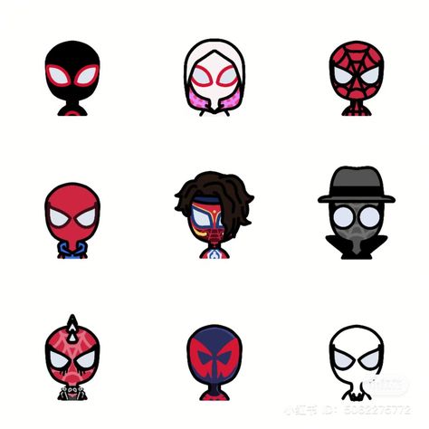 Drawing Ideas Easy Spiderman, Spiderman Cute Drawing, Spiderman Stickers Aesthetic, Cute Spiderman Drawing, Doodle Spiderman, Spider Man Stickers, Spiderman Drawing Easy, Spiderman Draw, Spider Doodle