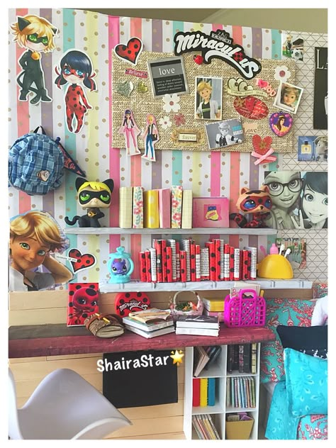 1/6 Miraculous LadyBug Fangirl Doll Bedroom Diorama, handmade by me, ShairaStar Miraculous Ladybug Bedroom Ideas, Miraculous Room Ideas, Miraculous Room Decor, Miraculous Ladybug Bedroom, Miraculous Ladybug Room Decor, Miraculous Bedroom, Miraculous Ladybug Diy, Ladybug Room Decor, Ladybug Bedroom