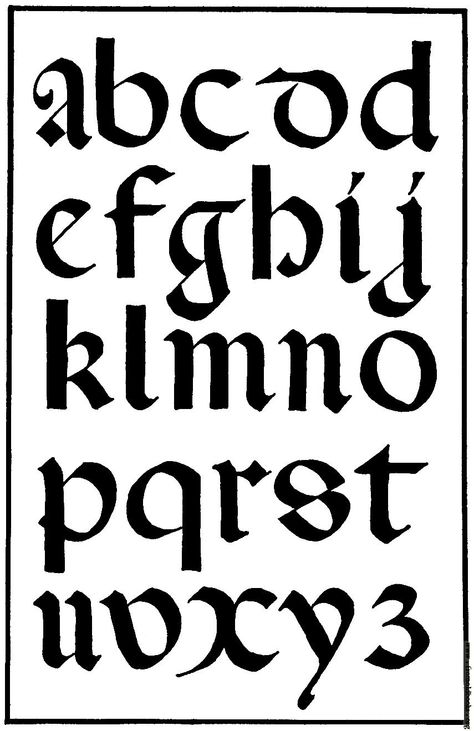 Gothic Calligraphy | 142.—italian Round Gothic Small Letters. 16th Century. [image ... Italian Lettering, Hand Alphabet, Round Lettering, Medieval Alphabet, Medieval Calligraphy, Calligraphy Gothic, Modern Calligraphy Alphabet, Alphabet Calligraphy, Medieval Font