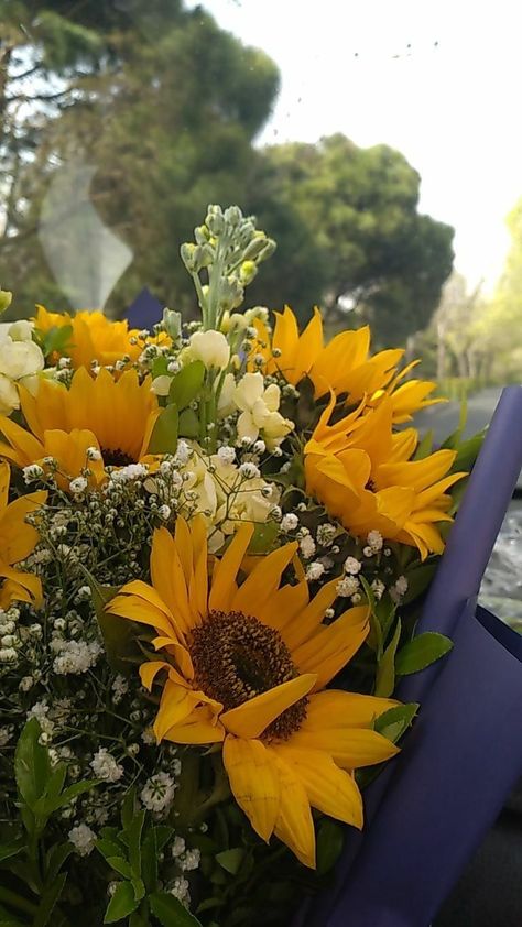 Big Bouquet, Rustic Sunflower Wedding, Different Types Of Flowers, Sun Garden, Aesthetic Flower, Nothing But Flowers, Flower Therapy, Happy Flowers, Beautiful Bouquet Of Flowers