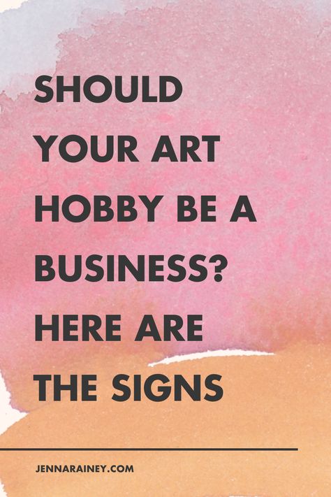 There is a very fine line between hobby and business. Here's what you need to know to help strengthen that CEO muscle and the skills it takes to really build a successful art business. Start An Art Business, Artist Vision Board, Jenna Rainey, Artist Workspace, Art Hobby, Art Biz, Artist Tips, Gallery Ideas, Small Business Organization