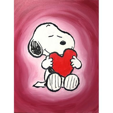 Friend Painting Ideas, Pinots Palette Paintings, Pinots Palette, Snoopy Valentine, Friend Painting, Painting Parties, Day Painting, Simple Canvas Paintings, Cute Canvas Paintings