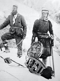 The Evolution of Mountaineering Gear | The Filson Journal Explorers Club, Mountaineering Gear, South Tyrol, The Alps, Mountain Climbing, Famous Women, Women In History, Mountaineering, Wikimedia Commons