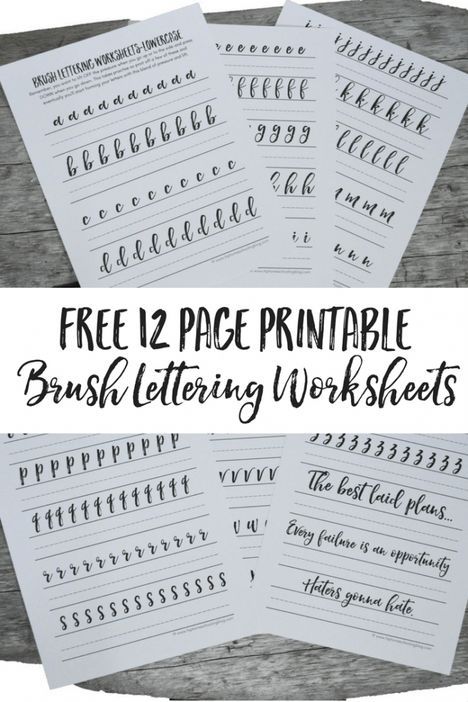 Free Brush Lettering Worksheets – Scrap Booking Aesthetic Printables, Brush Letters, Brush Lettering Worksheet, Brush Letter, Lettering Worksheets, Hand Lettering Practice Sheets, Calligraphy Worksheet, Fancy Writing, Hand Lettering Worksheet