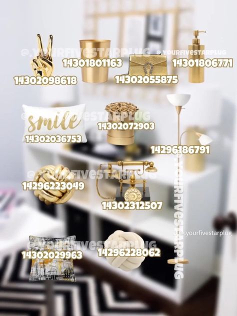 Living Room Decor Decals Bloxburg, Black And Gold Bloxburg Decals, Bloxburg Gold Decals, Bloxburg Table Decal Codes, Drawer Decals Bloxburg, Living Room Decals Bloxburg, Bloxburg Apartment, Bloxburg Food Decals, Living Room Decal