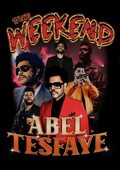 The Weeknd Tshirt Ideas, The Weeknd T Shirt Design, Artist Graphic Tees, The Weeknd Tshirt Design, Vintage Graphic Design Shirt, The Weeknd Graphic Design, Graphic Shirt Design Ideas, Shirt Design Ideas Graphic T, The Weeknd Design