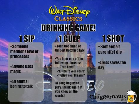 Drinking Games Movies Disney, Drunk Disney, Disney Movie Marathon, Movie Drinking Games, Drunk Games, Alcohol Games, Drinking Games For Parties, Fun Drinking Games, God Father