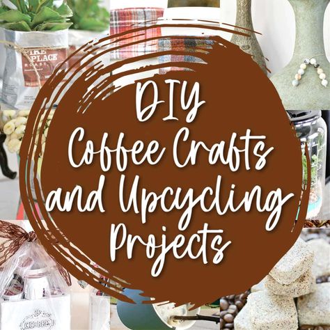 Upcycling Ideas and Craft Projects for Coffee Lovers Plastic Coffee Cans, Cucumber Trellis Diy, Coffee Cups Diy, Vintage Canisters, Mug Tree, Coffee Canister, Upcycling Ideas, Coffee Crafts, Diy Upcycle