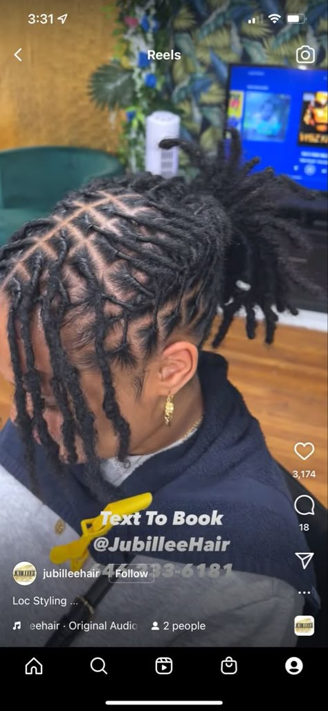 Graduation Dreadlock Styles, Starter Locs Styles For Short Hair Updo, Tension Free Loc Styles, Loc Styles For Short Thick Locs, Cute Hairstyles For Short Dreads, Loc Styles For Winter, Loc Styles To The Back, Simple Locs Styles, Loc Styles On Women