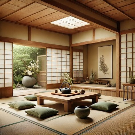 Today we are delving into the Asian interior style. This topic will be equally intriguing to both artists and art enthusiasts. This aesthetic developed under the influence of various Asian countries. However, I would like to focus more on the style that particularly resonates with me — Japanese style. This approach is deeply rooted in Japanese history and culture, where Zen Buddhism and the Wabi-Sabi philosophy have had a profound influence. Zen, with its emphasis on simplicity and mindfu... Chinese Modern Interior Design, Ryokan Interior Japanese Style, Korean Design Interior, Japanese Zen House, Asian Zen Interior Design, Traditional Japanese Living Room, Modern Asian House, Japanese Zen Interior, Japanese Living Room Design