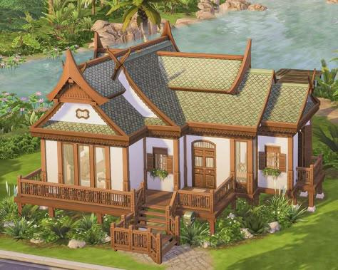 Small Rental located in Tomarang ⛩️ | noCC #forrent #thesimsforrent 🏷️: @ea @thesims #sccregram #thesims #sims #eacreatornetwork… | Instagram Sims 4 Tomarang Build, Tomarang House The Sims 4, Sims 4 Tomarang House, Sims 4 Tomarang, Sims Finds, Sims Gameplay, Sims Freeplay Houses, Thai House, Sims 4 House Building