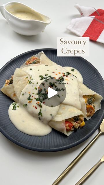 Savoury Crepe Fillings, Savoury Crepes Recipe, Tomatoes Breakfast, Savoury Crepes, Chopped Zucchini, Crepe Recipe Savory, Stuffed Crepes, Ultimate Breakfast, Seasoning Salt