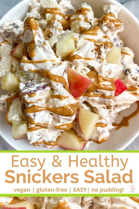 Gluten Free Peach Crisp, Healthy Snickers, Healthy Marshmallows, Homemade Granola Bars Healthy, Caramel Apple Salad, Snicker Apple Salad, Snickers Salad, Dessert Hummus, Apple Salad Recipes