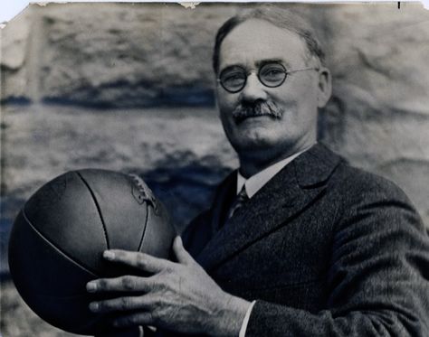 10 Origin Stories for Popular Sports - The inventor of basketball, Dr. James Naismith, had to come up with an indoor sport capable of replacing the outdoor activities at the YMCA Training School in 1891, and he had to do it in a hurry. Basketball Tumblr, Famous Freemasons, Ku Basketball, Jayhawks Basketball, Kansas Jayhawks Basketball, James Naismith, Kansas Basketball, Basketball Hall Of Fame, Basketball Images