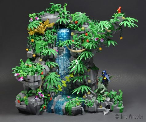 Lego Zoo, Lego Tree, Lego Jurassic, Construction Lego, Lego Sculptures, Lego Display, Lego Modular, Amazing Lego Creations, Lego Craft