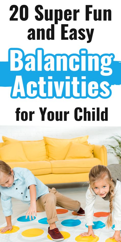 Balance Activities For Preschoolers, Balancing Activities, Balance Activities, Physical Activities For Toddlers, Kids Therapy, Games For Preschoolers, Body Preschool, Educational Activities For Preschoolers, Gross Motor Activity