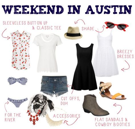 weekend in austin Vacations In Texas, Texas Summer Outfits, Texas Outfits, Austin Trip, Cute Outfits To Wear, Weekend In Austin, Warm Vacation, Austin Fashion, Texas Trip