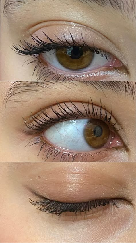 Brown Eye Pencil Make Up, Brown Mascara Blue Eyes, Light Brown Eye Makeup, Light Brown Eyes Aesthetic, Light Brown Eyeliner, Brown Pencil Eyeliner, Brown Eye Pencil, Light Eyeliner, Ideal Eyes