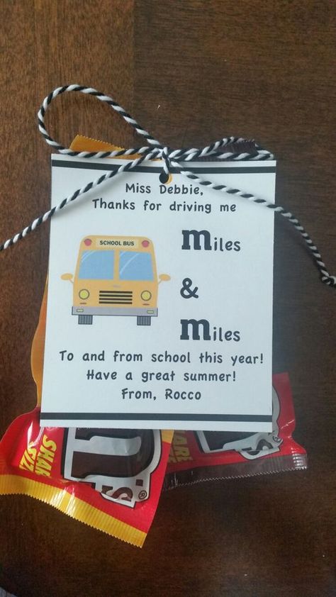 End of year bus driver gift