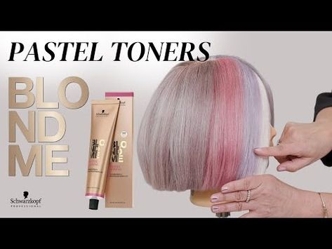 🍬 New BLONDME Pastel Toners & Shade Swatches 🍬 Schwarzkopf Professional USA - YouTube Blondme Schwarzkopf Toner, Schwarzkopf Toner, Blondme Schwarzkopf, Hair Base, Blonde Tones, Schwarzkopf Professional, Steel Blue, Toner, Blonde