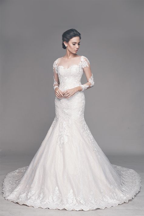 Beyond White 2016 Collection | Philippines Wedding Blog Serpentina Wedding Gown, Classy Wedding Gown, Elegant Wedding Dress Mermaid, Wedding Dress Classy, Wedding Dress Fishtail, Wedding Gown Lace, Gown Mermaid, Gown Fashion, Philippines Wedding