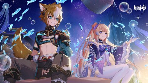 Animal Ears, Comic Character, Live Wallpapers, Anime Images, Genshin Impact, Anime Wallpaper, Concept Art, Anime Art, Art Gallery