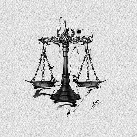 Scales Of Justice Tattoo, Libra Scale Tattoo, Law Tattoo, Chess Piece Tattoo, Libra Zodiac Tattoos, Justice Tattoo, Balance Tattoo, Libra Tattoo, Petit Tattoo