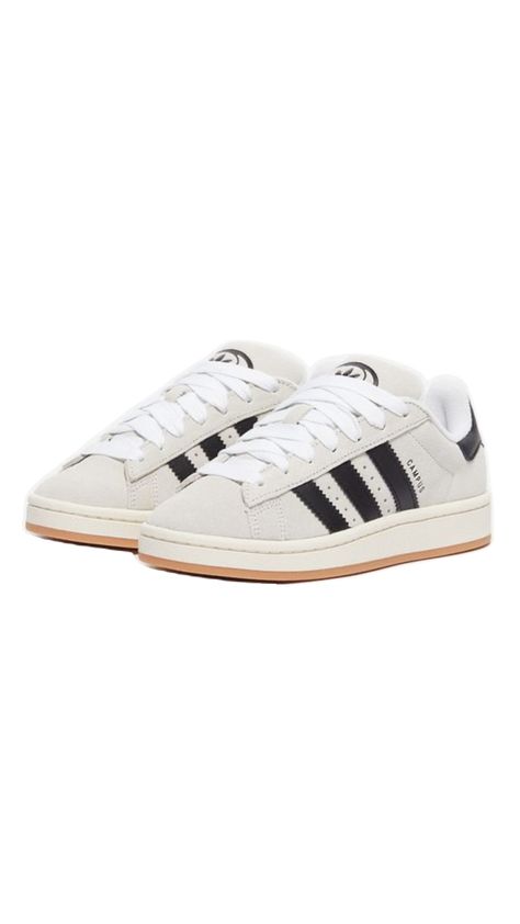 Cream, white, and black adidas tennis shoes Campus Sneakers, Adidas Tennis Shoes, Adidas Tennis, New York Life, Cream Shoes, Adidas Campus, Black Adidas, Tennis Shoes, Cream White