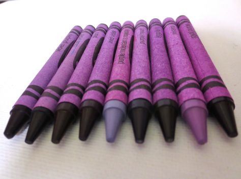 Purple Shades Of Purple Names, Crayon Activities, My First Day Of School, Pink Crayon, Purple Names, Purple Crayon, Wedding Colors Purple, Cute Pencil Case, Finger Plays