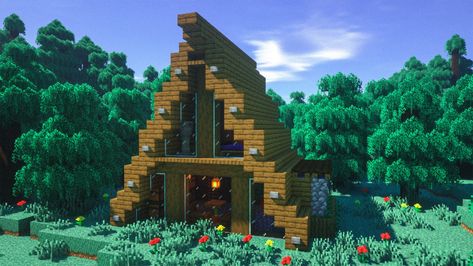 Minecraft game build houses A Frame Roof Minecraft, A Frame Cabin Minecraft, Triangle House Minecraft, A Frame House Minecraft, Community House Minecraft, A Frame Minecraft House, Minecraft A Frame, Minecraft A Frame House, Toat Bag