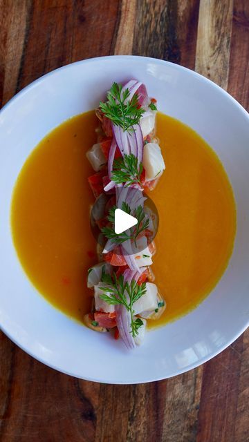 Ceviche Gourmet, Fish Ceviche, Seafood Ceviche, Ceviche Recipe, Fish Recipes Healthy, Food Plating, Fish Recipes, Seafood Recipes, Seafood